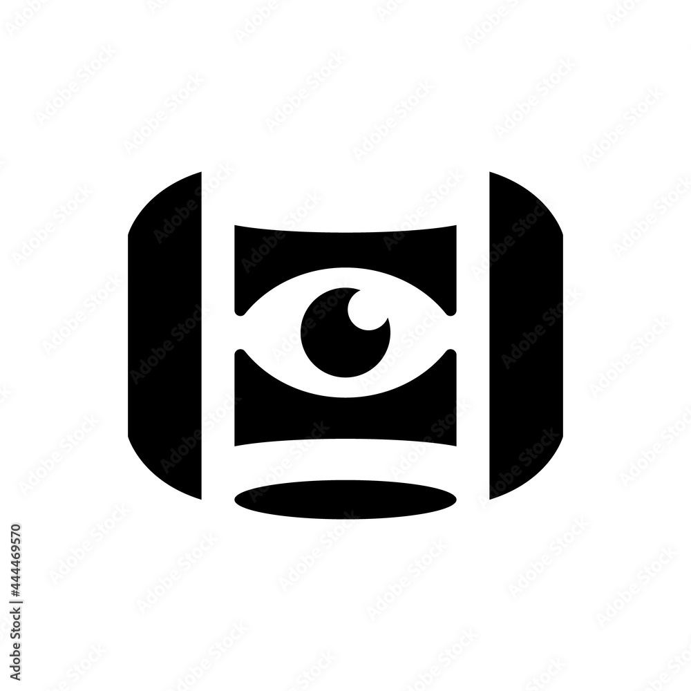 Virtual reality eye icon. Vector EPS file. Virtual reality eye icon. Vector EPS file.