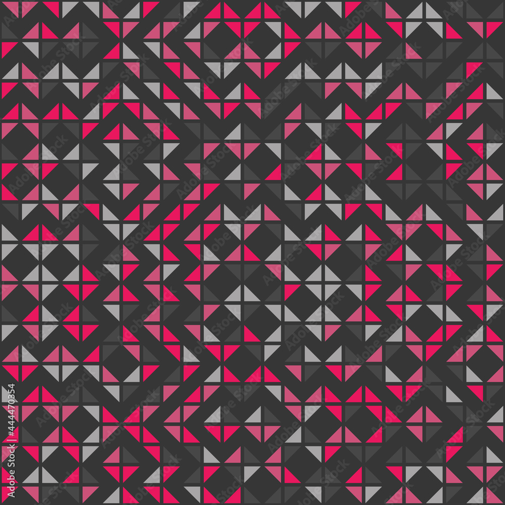 Naklejka premium Abstract Geometric Pattern generative computational art illustration