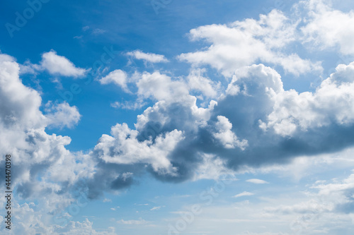 Beautiful clouds with the blue sky background