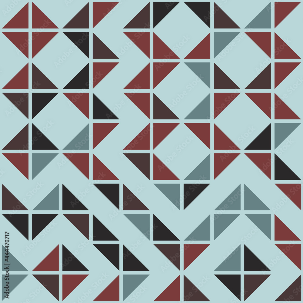Abstract Geometric Pattern generative computational art illustration