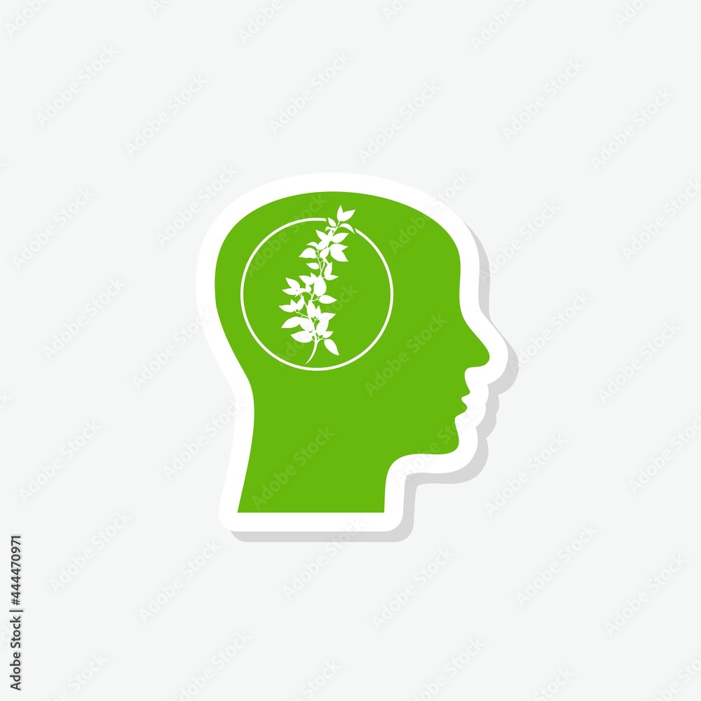 Eco thinking icon isolated on gray background Eco thinking icon isolated on gray background