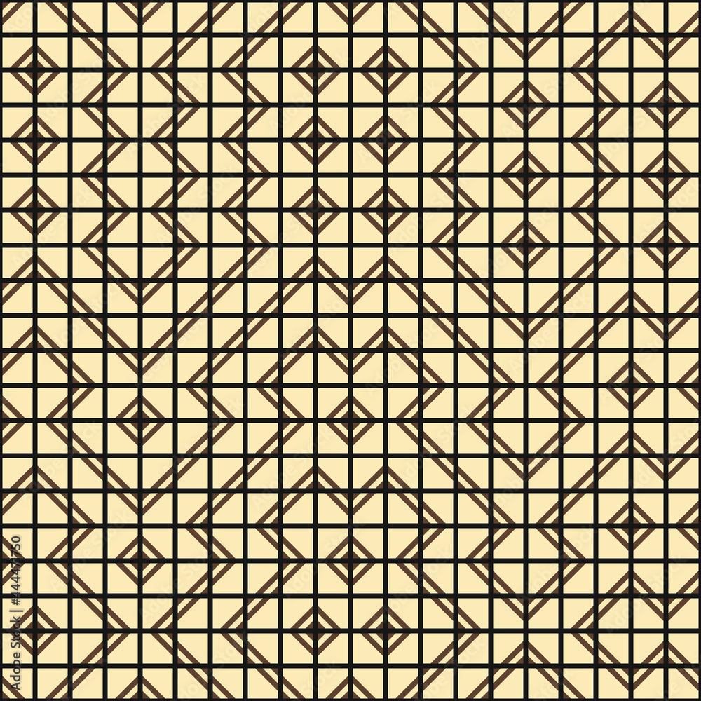 Fototapeta premium Abstract Geometric Pattern generative computational art illustration