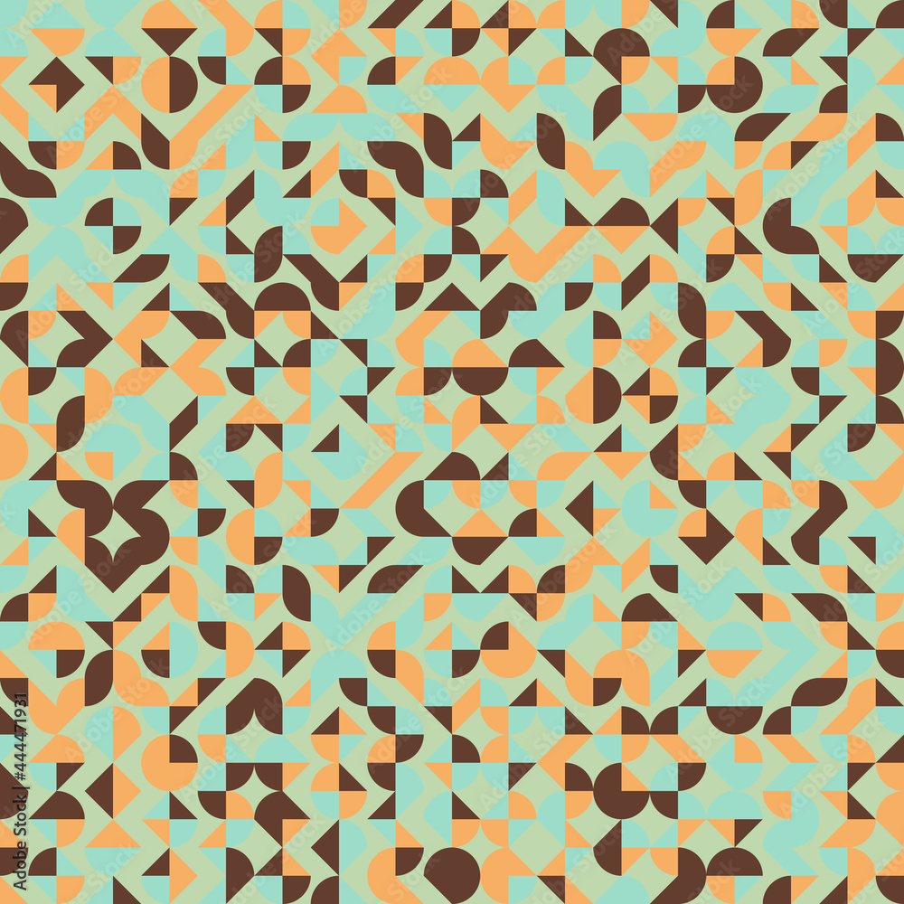 Fototapeta premium Abstract Geometric Pattern generative computational art illustration