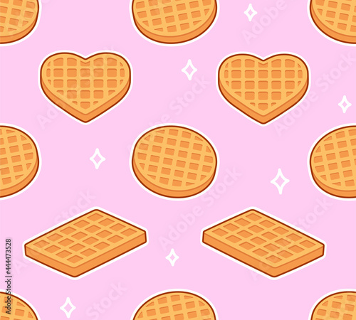 Seamless waffle pattern