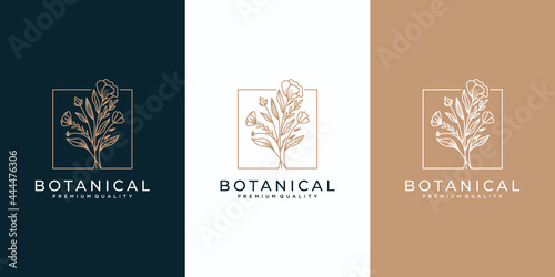 Feminine floral logo 
