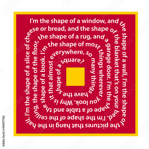 Square poem for kids