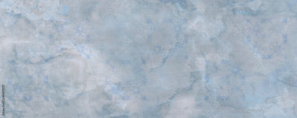 Naklejka premium patterned background on blue cement floor