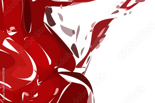 Red color background. Modern abstract design. Abstract vector. 3D digital illustration.
