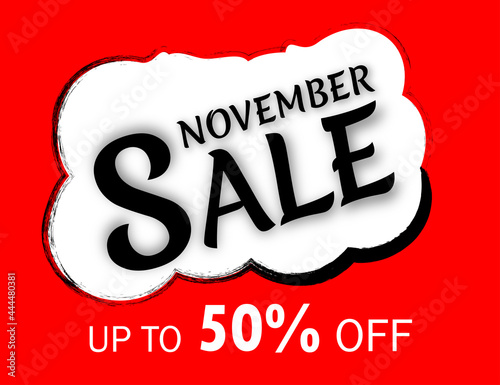 banner Sale 50% off november