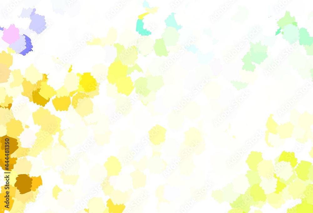 Light Green, Yellow vector backdrop with memphis shapes. Light Green, Yellow vector backdrop with memphis shapes.
