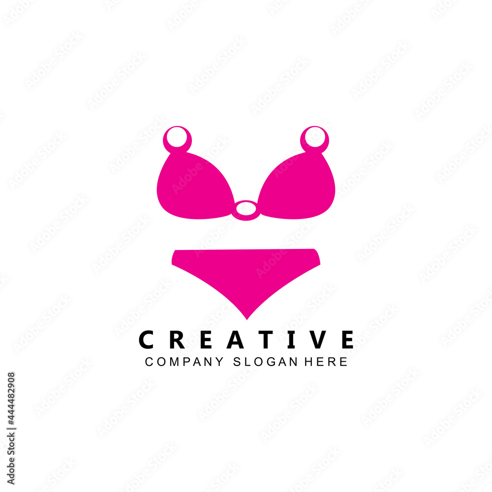 Obraz premium summer sexy women's clothing bikini logo icon symbol