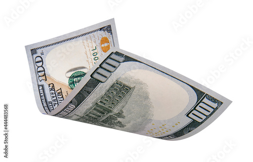 New US Dollar, American Banknote, Curled Banknote Money