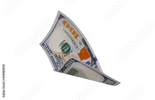 New US Dollar, American Banknote, Curled Banknote Money