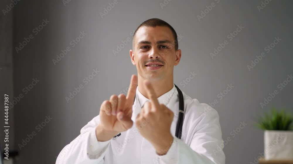 Doctor Using Sign Language Doctor Using Sign Language