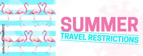 Happy Summer Travel Restrictions Illustration
