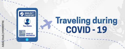 Traveling During Covid-19 Banner Illustration