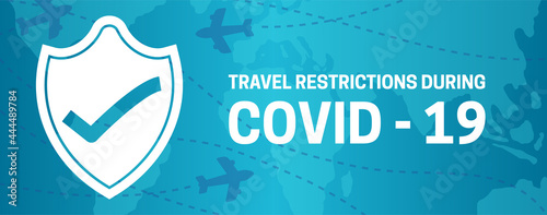 Travel Restrictions During Covid-19 Banner Illustration