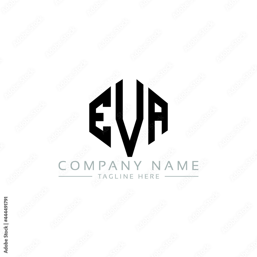 EVA letter logo design with polygon shape. EVA polygon logo monogram. EVA cube logo design. EVA hexagon vector logo template white and black colors. EVA monogram, EVA business and real estate logo. EVA letter logo design with polygon shape. EVA polygon logo monogram. EVA cube logo design. EVA hexagon vector logo template white and black colors. EVA monogram, EVA business and real estate logo.
