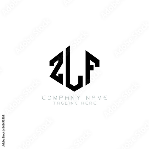 ZLF letter logo design with polygon shape. ZLF polygon logo monogram. ZLF cube logo design. ZLF hexagon vector logo template white and black colors. ZLF monogram, ZLF business and real estate logo. 