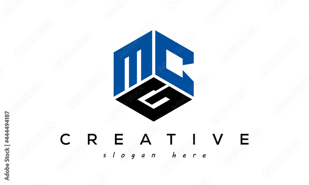MCG triangle letter with circle logo Stock Vector | Adobe Stock