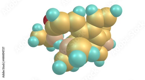 Ergometrine molecular structure isolated on white photo