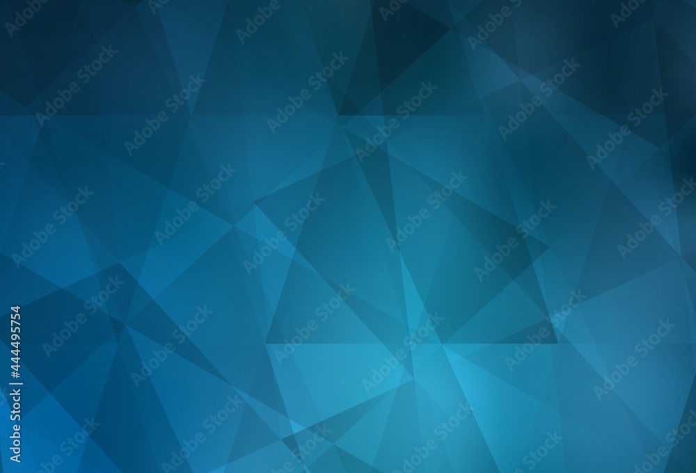Light BLUE vector abstract mosaic pattern.