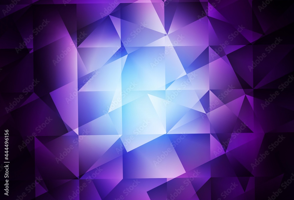 Dark Pink, Blue vector polygon abstract layout. Dark Pink, Blue vector polygon abstract layout.