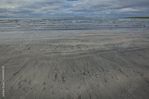 Sandy beach of the Barents Sea