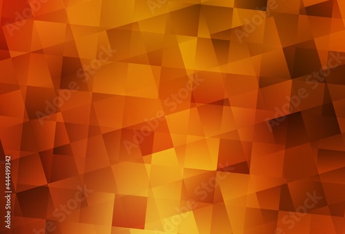 Dark Orange vector background with rectangles.