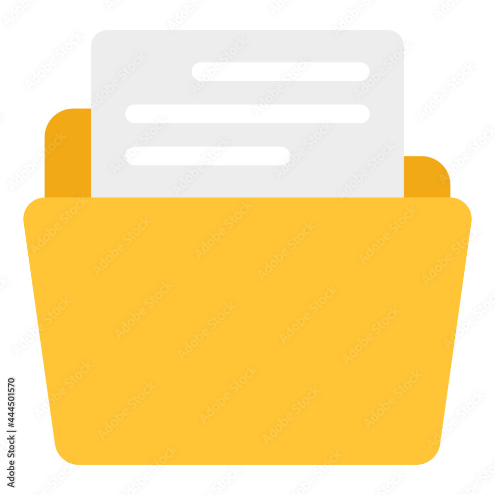 Flat design icon of document case, portfolio vector Flat design icon of document case, portfolio vector