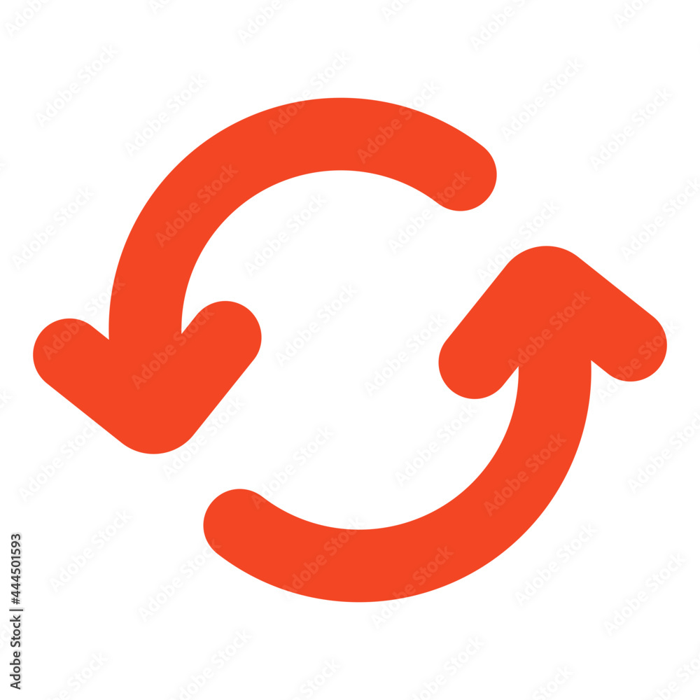 A colorful design icon of refresh arrows A colorful design icon of refresh arrows