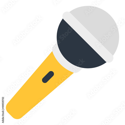 A trendy vector design of mic icon