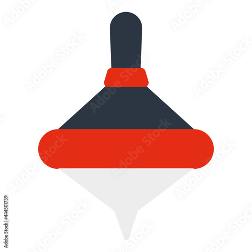 A modern design icon of spinning top
