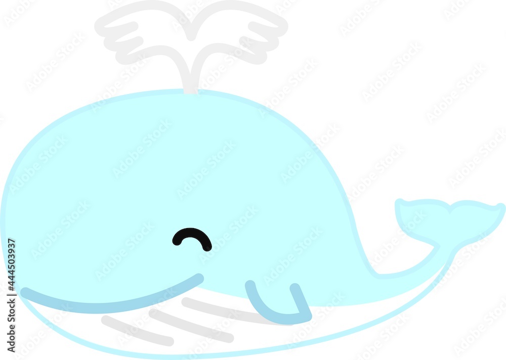 Obraz premium くじらのイラスト