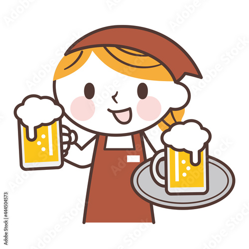 The woman who works at the tavern 居酒屋の店員の女性
