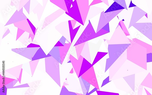 Light Pink, Blue vector background with triangles.