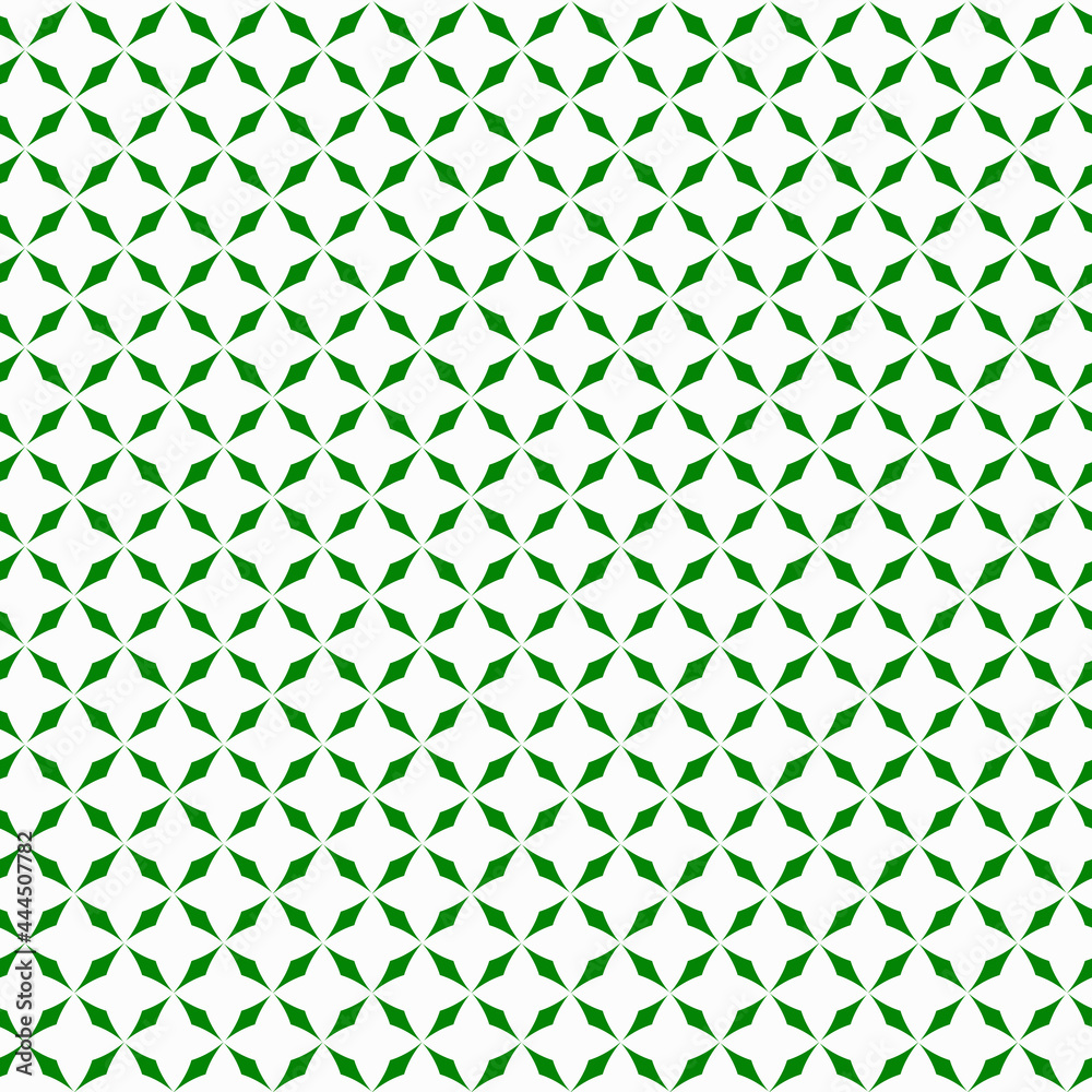 green floral pattern on a white background