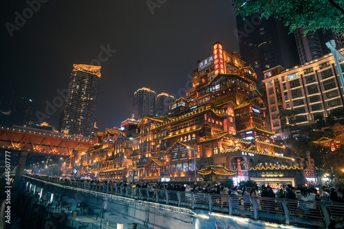 night view of Hongyadong  Chongqing