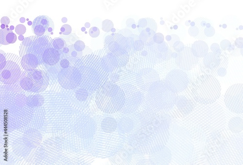 Light Purple vector pattern with spheres.