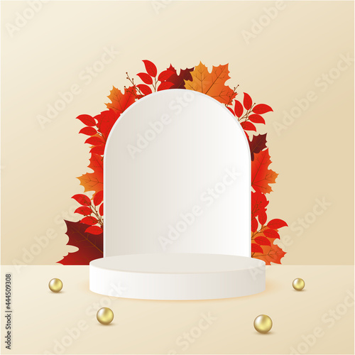 Austumn podium display product