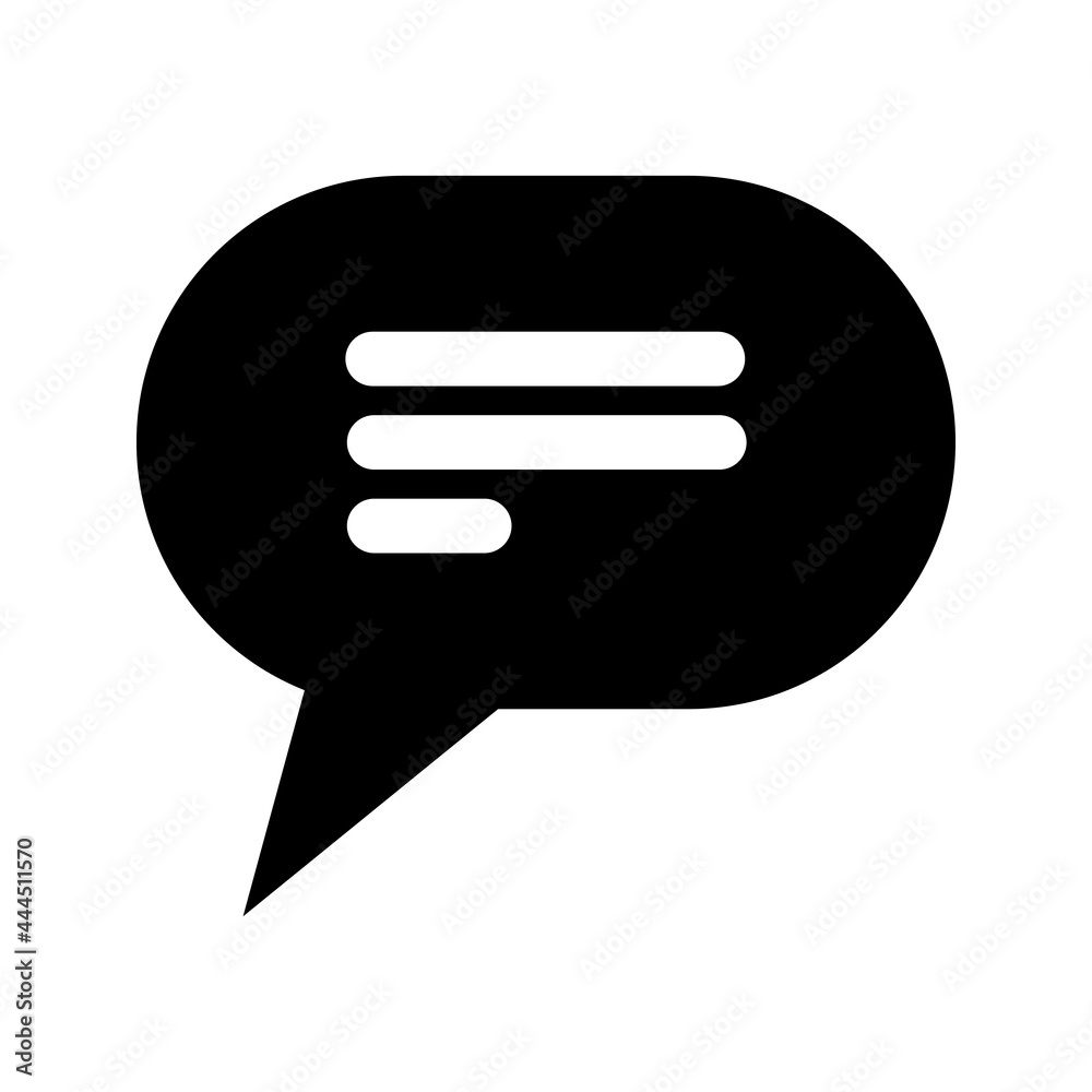 Cloud speech bubble icon Simple illustration of cartoon speech bubble Cloud speech bubble icon Simple illustration of cartoon speech bubble