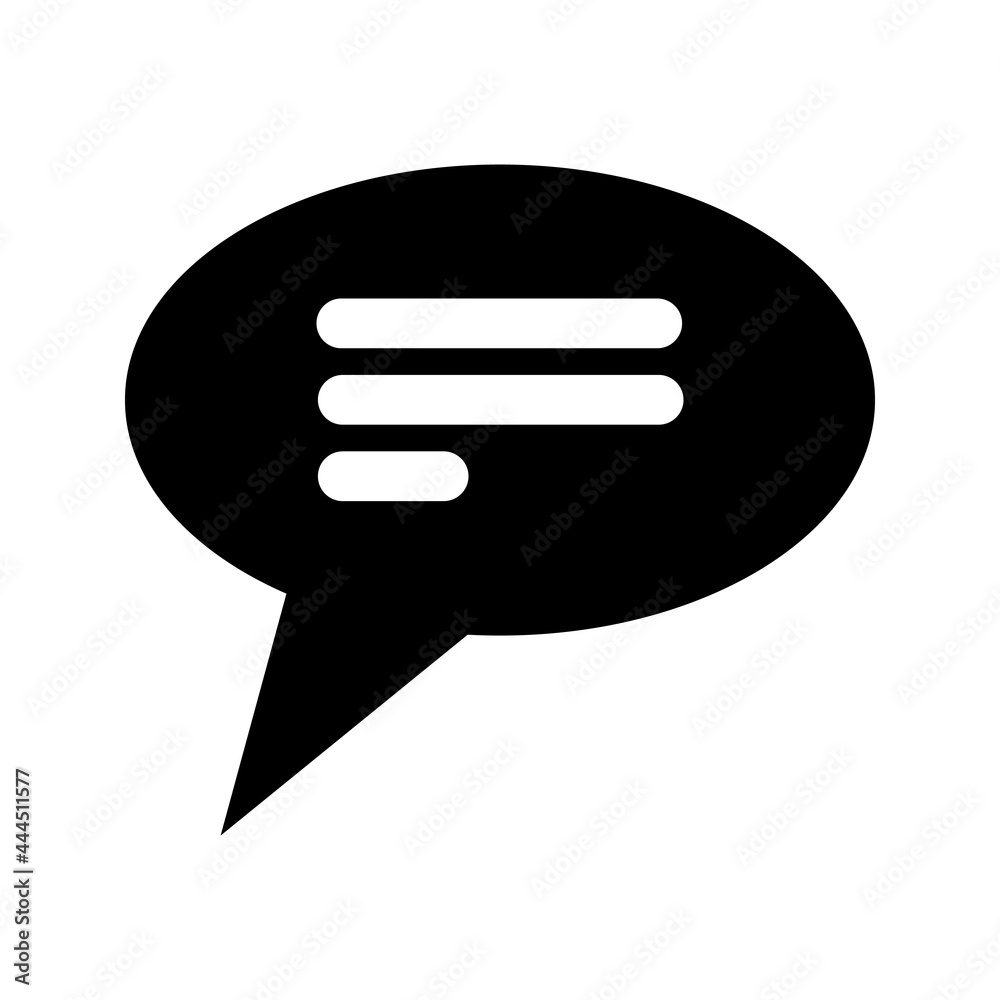Cloud speech bubble icon Simple illustration of cartoon speech bubble Cloud speech bubble icon Simple illustration of cartoon speech bubble