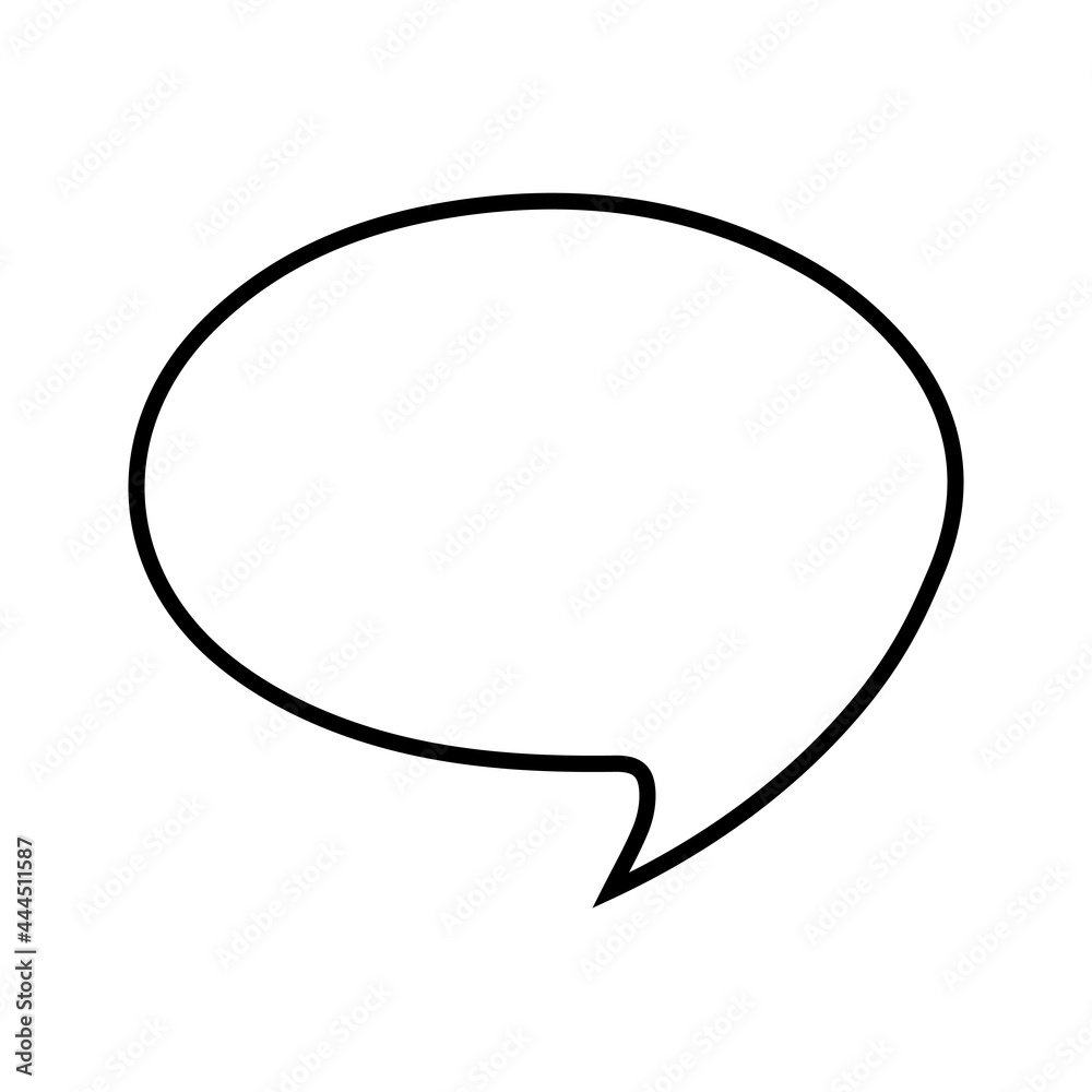 Cloud speech bubble icon Simple illustration of cartoon speech bubble Cloud speech bubble icon Simple illustration of cartoon speech bubble