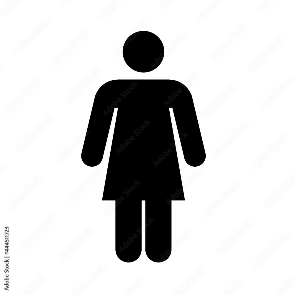 Woman icon People in motion active lifestyle sign Woman icon People in motion active lifestyle sign