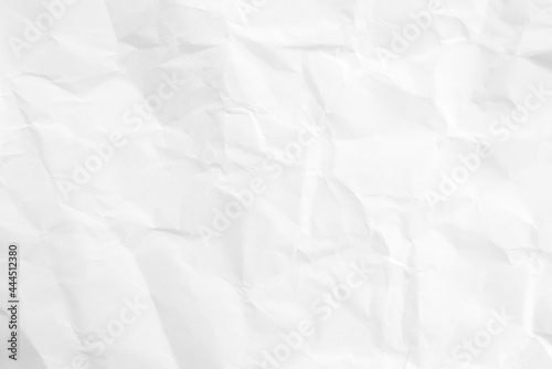 Empty space of wrinkled white paper, Abstract white background.