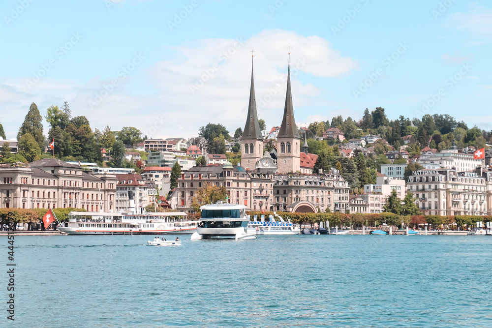Quiet and beautiful cityscape of Lucerne, Switzerland