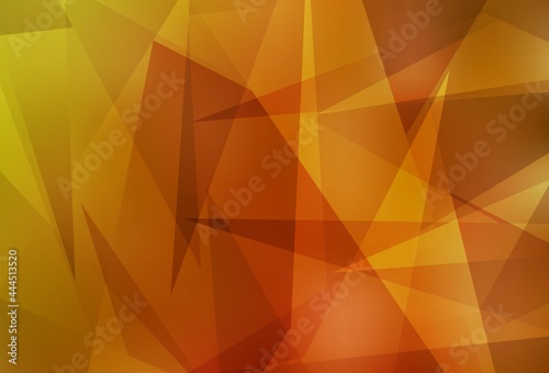 Light Orange vector backdrop with lines, triangles.