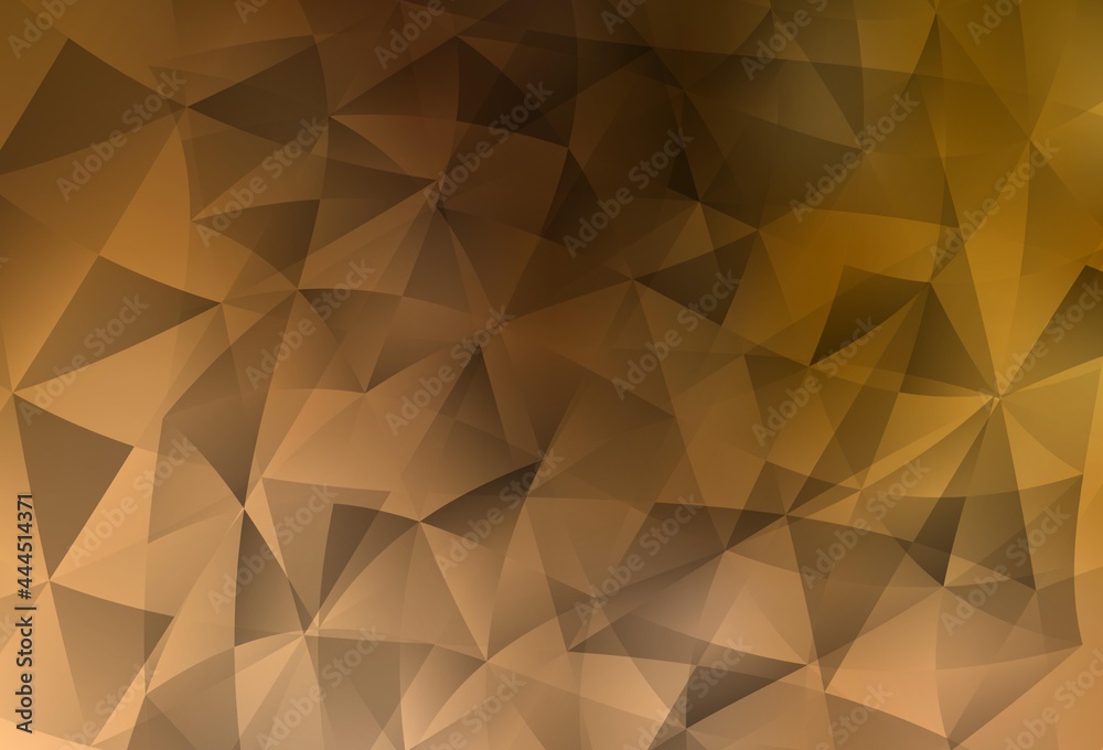 Light Orange vector template with crystals, triangles. Light Orange vector template with crystals, triangles.