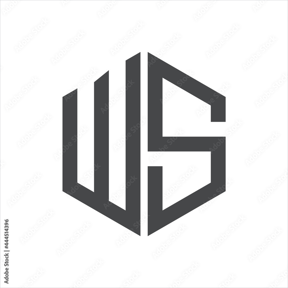 creative design vector simple logo initial ws creative design vector simple logo initial ws