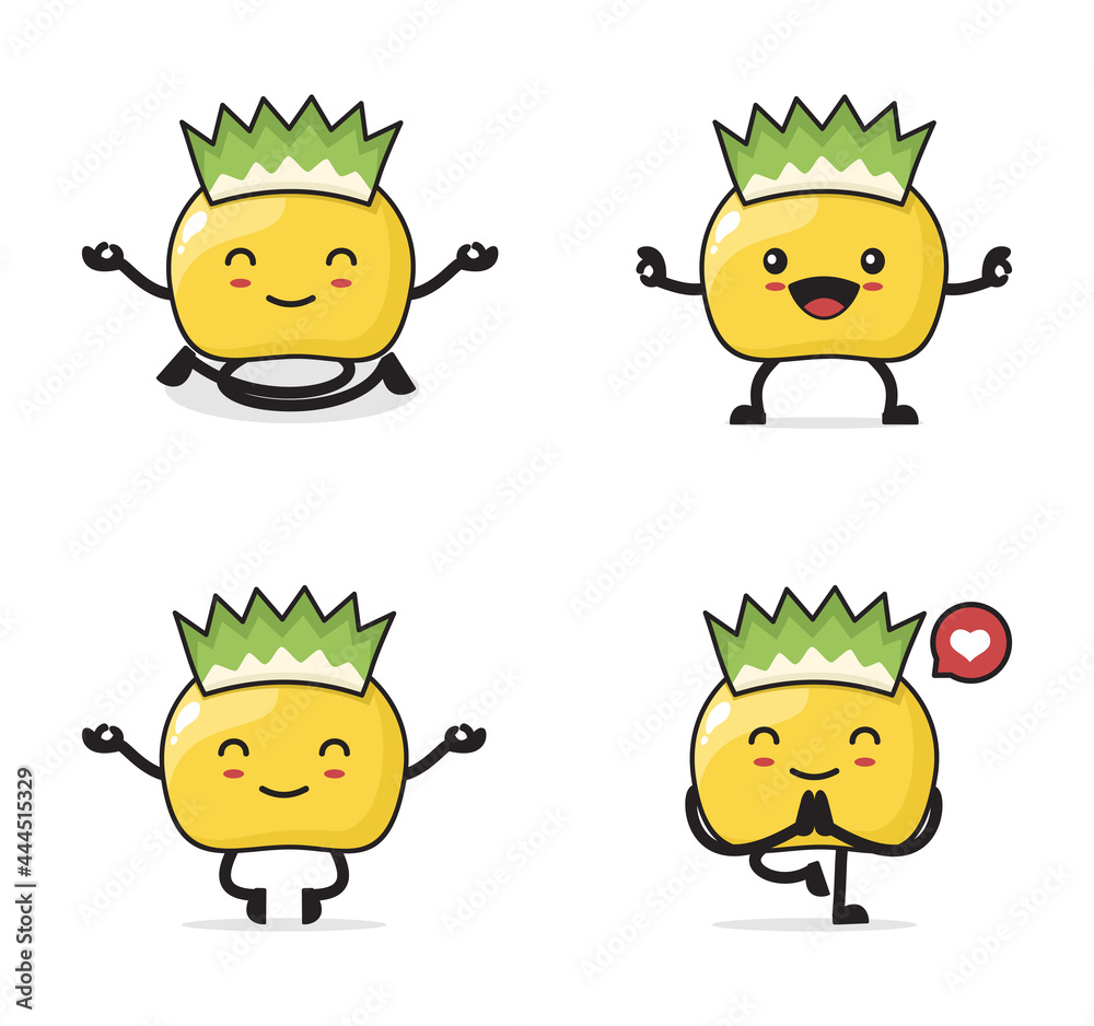 cute durian cartoon character